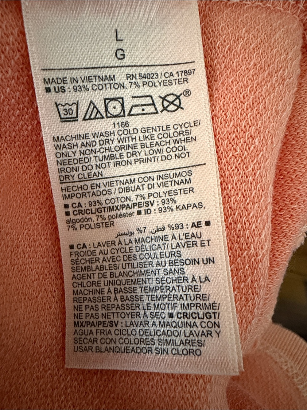 Old Navy Athletic Shorts.       Size L 3” inseam - Picture 4 of 4